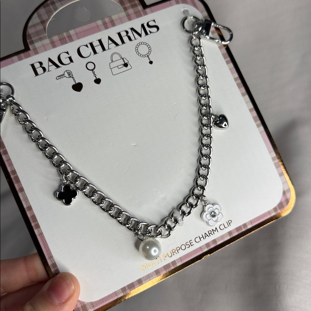 Silver Bag Charm With Accessories - Picture 3 of 5